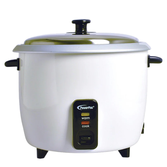 POWERPAC PPRC7119 DELUXE RICE COOKER W/STEAMER 2.2L